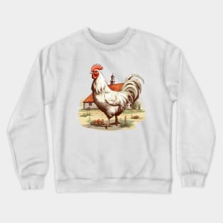 Colorful Rooster Crewneck Sweatshirt